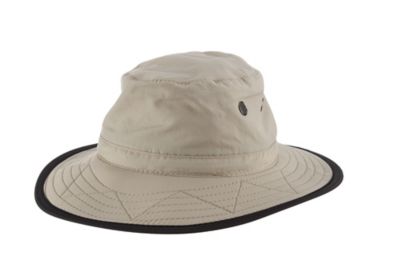 Dorfman Pacific Men's Supplex Dim Brim Fossil Hat, UPF 50+ Protection