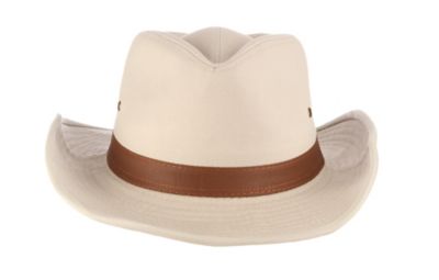 Image showing 1 th DPC Men's Shapeable Leather Outback Hat, UPF 50+ Protection