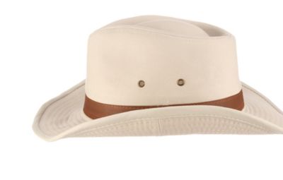 Image showing 2 th DPC Men's Shapeable Leather Outback Hat, UPF 50+ Protection