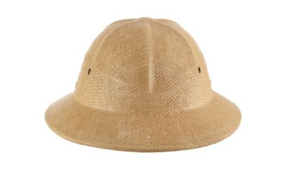 DPC Men's Fine Twisted Toyo Faux Leather Pith Helmet, One Size