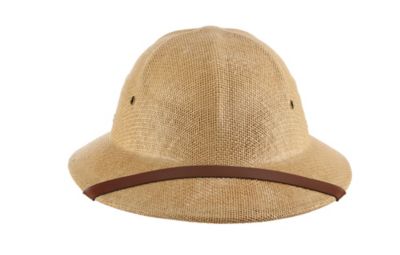 Image showing  Men's Fine Twisted Toyo Faux Leather Pith Helmet, One Size