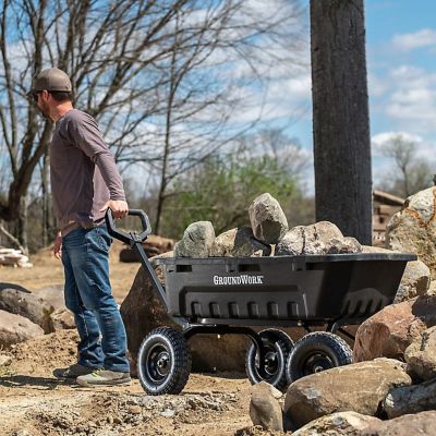 Image showing  8 cu. ft. 1,400 lb. Capacity Poly Dump Cart