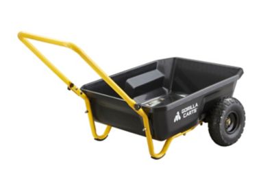 Gorilla Carts 4 cu. ft. 300 lb. Capacity Poly Yard Cart