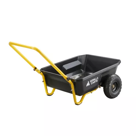 Gorilla Carts 4 cu Poly Garden Cart 300 lb Capacity ft. Garden Carts