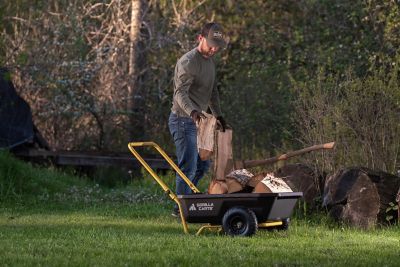 Image showing 8 th Gorilla Carts 4 cu. ft. 300 lb. Capacity Poly Yard Cart