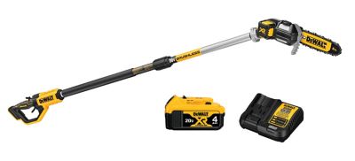 DeWALT DCPS620M1 8 in. 20V Cordless MAX XR Pole Saw 4Ah Kit 15 ft