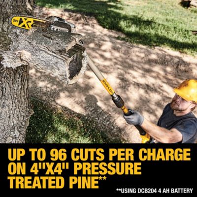 Image showing  XR 8 in. 20V MAX Cordless Pole Saw, Battery and Charger Included
