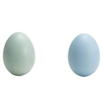 Producer's Pride Blue and Green Ceramic Nest Eggs, 2-Pack