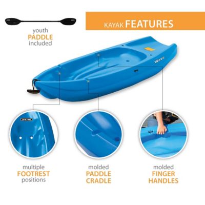 Image showing  6 ft. Wave Sit-on-Top Youth Kayak, Blue
