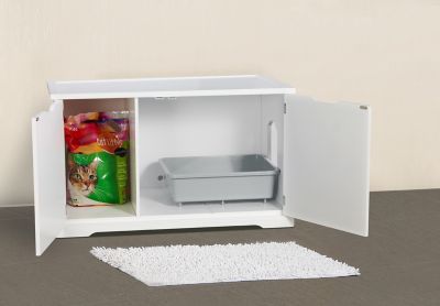 Image showing  Large Cat Washroom Bench, White