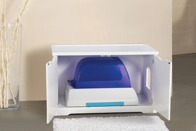 Image showing  Large Cat Washroom Bench, White