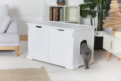 Image showing  Large Cat Washroom Bench, White