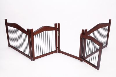 Image showing  2-in-1 Single-Door MDF Pet Crate and Gate