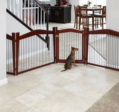 Image showing  2-in-1 Single-Door MDF Pet Crate and Gate
