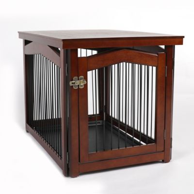 Zoovilla 2-in-1 Single-Door MDF Pet Crate and Gate