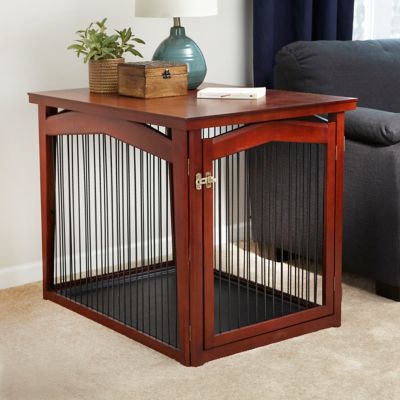 Image showing  2-in-1 Single-Door MDF Pet Crate and Gate