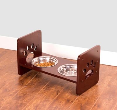 Image showing  Adjustable Elevated Stainless Steel Pet Feeder, 4.1 Cups, 2-Bowls