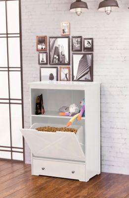 Image showing  Windsor Pet Feeder Storage Container, 54 oz., White