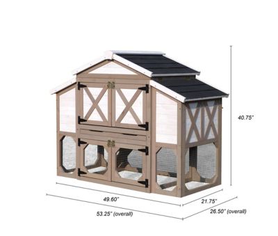 Image showing  Country Style Chicken Coop, 3 to 4 Chicken Capacity