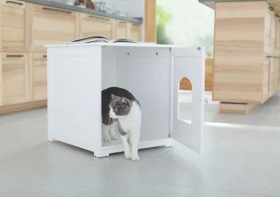 Image showing  Kitty Litter Loo Cat Litter Box Enclosure, White