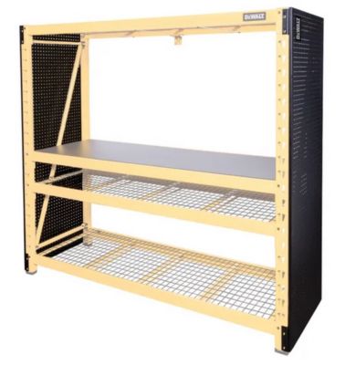 Image showing  24 in. x 71 in. Metal Pegboard Storage Rack Kit, 2 pc.