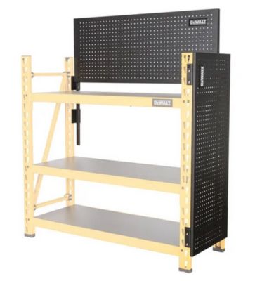 Image showing  24 in. x 71 in. Metal Pegboard Storage Rack Kit, 2 pc.