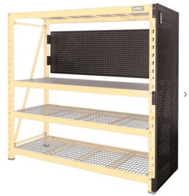 Image showing  24 in. x 71 in. Metal Pegboard Storage Rack Kit, 2 pc.