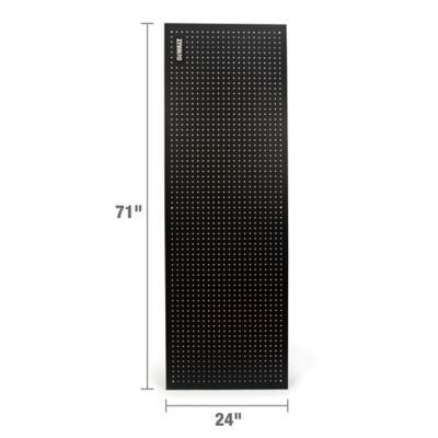 Image showing 12 th DEWALT 24 in. x 71 in. Metal Pegboard Storage Rack Kit, 2 pc.