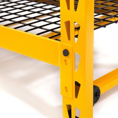 Image showing  Shop/Garage Bench with Wire Grid Storage Shelf, 19.75 in.