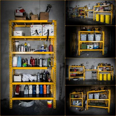 Image showing 7 th DEWALT 3-Shelf 50 in. x 18 in. x 48 in. Industrial Storage Rack