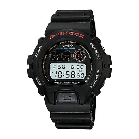 G SHOCK Men's Digital Smooth Wrist Watch, 200 m Water Resistance, DW6900-1V
