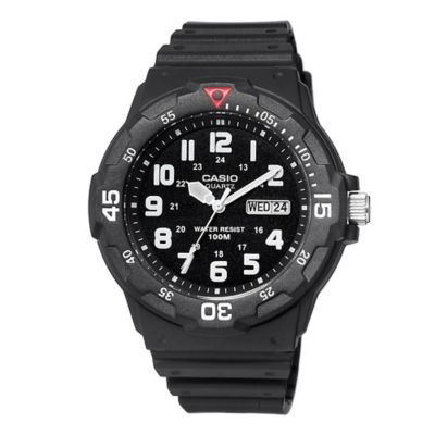 CASIO Men's Analog Sport Watch, Black/White