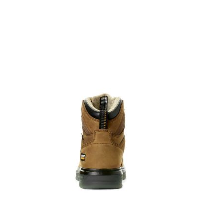 Image showing 4 th Ariat Men's Turbo Full-Grain Leather Carbon Toe Waterproof Work Boots, 6 in.