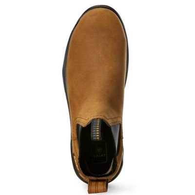 Image showing 2 th Ariat Men's Turbo Full-Grain Leather Carbon Toe Waterproof Chelsea Work Boots