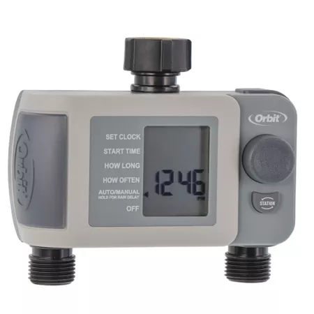 Orbit Dual Zone 2 Outlet Faucet Watering Timer Lawn Timers