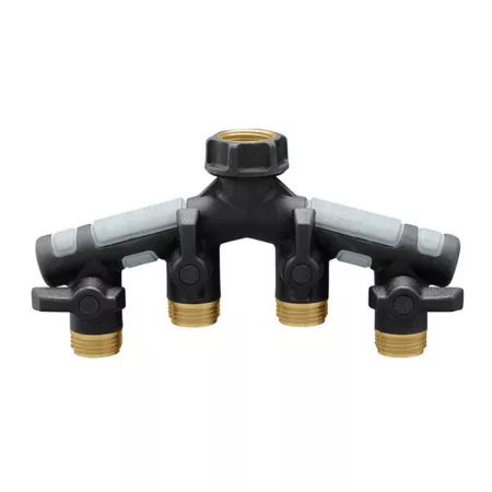 Orbit Pro Flo Zinc 4-Way Hose Manifold 3/4 in. Hose Connectors & Repair