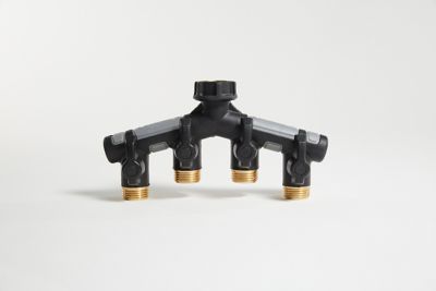 Image showing  3/4 in. Pro Flo Zinc 4-Way Hose Manifold
