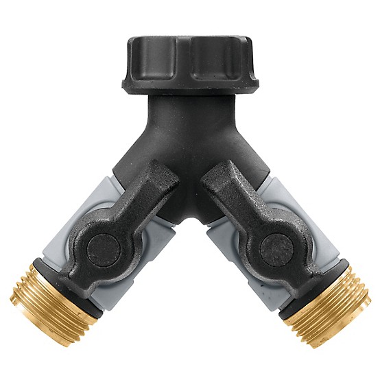 Orbit Pro Flo 3/4 in. Metal Threaded Female/Male Garden Hose Manifold Orbit Pro Flo 3/4 in. Metal Threaded Female/Male Garden Hose Manifold