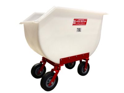 Loyal 7-Bushel Poly-Tuf Feed Cart with SP Tires