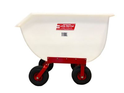 Loyal 11-Bushel Poly-Tuf Feed Cart with Air Tires