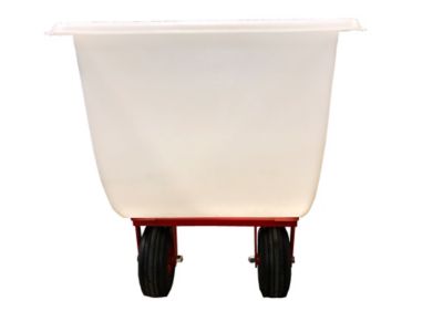 Image showing  11-Bushel Poly-Tuf Feed Cart with Air Tires