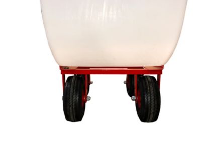 Image showing  11-Bushel Poly-Tuf Feed Cart with Air Tires
