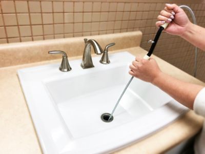 Image showing  1/2 in. x 50 ft. Drain Auger, Open-Hook Boring Head, Crank Handle