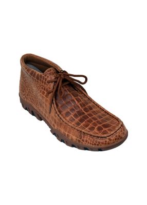 Ferrini Men's Cowhide Print Rogue Moccasin Slippers