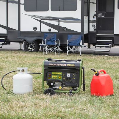 Image showing  4,000/3,500-Watt Dual-Fuel Portable Generator