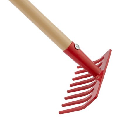 Image showing  6.02 in. Metal Red Garden Bow Rake