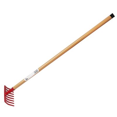 Image showing  6.02 in. Metal Red Garden Bow Rake