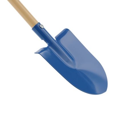 Image showing  27.87 in. Steel Handle Blue Shovel