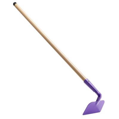 Image showing  27.24 in. Steel Handle Purple Garden Hoe