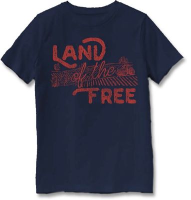 Farm Fed Clothing Boys' Short-Sleeve Land of the Free T-Shirt